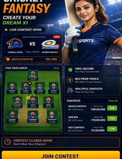 Br444 (br 444) fantasy cricket & matchday visual 3